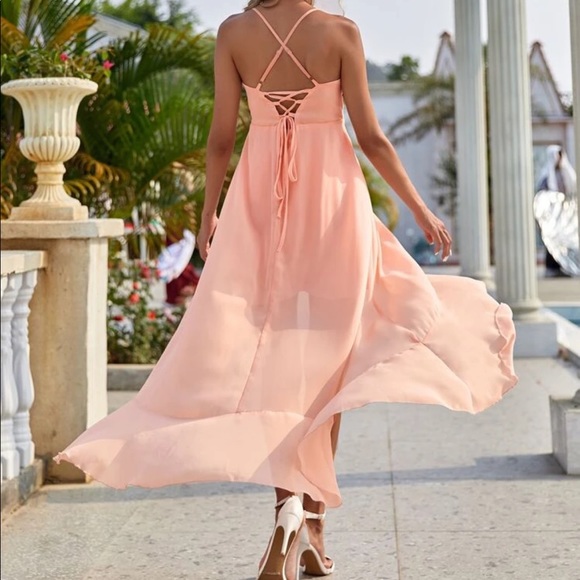 Boho crisscross open back cami maxi dress - Picture 2 of 5